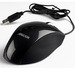 Mecer Optical Wheel USB Mouse - Black